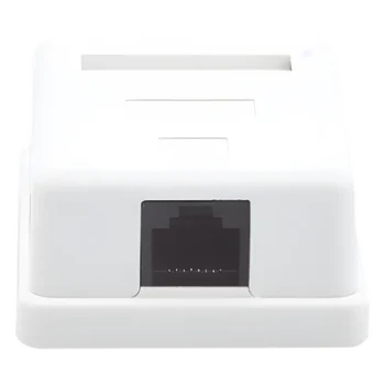 Caja de Pared / 1 Puerto Keystone / Cat5e / T568A-B / UL 94V-0