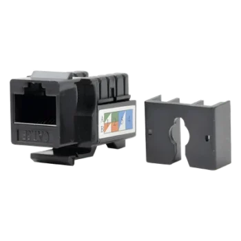 Módulo Jack Keystone / Cat5e / Terminación 110 / RJ45 / Sin Blindaje / Negro