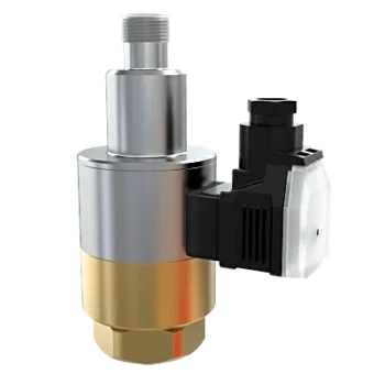 Solenoide Eléctrico de Liberación / Válvula Piloto Integrada / M20 x 1/2 NPT / Accionamiento por Voltaje y Resorte / Liberación Manual Adicional / Uso Interior