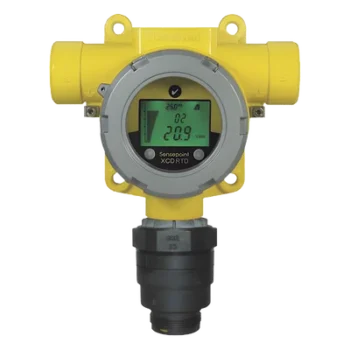 Detector de gas remoto / Hidrógeno (H2) 0-1,000 ppm / Sensor hasta 30 m (100 pies) / Salida 4-20 mA / Pantalla semáforo tricolor / Clase I, Div. 2