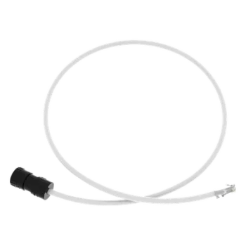 Cable de Conexión en Campo Jack a Plug RJ45 / Cat 6A / CMP Plenum / 1 m (3.28 ft) / Blanco