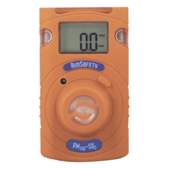Monitor de Gas Personal / SO₂ / Sensor Electroquímico / Alarma Triple / Pantalla LCD / Diseño Industrial