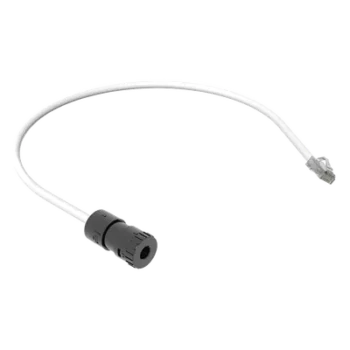 Cable de Conexión en Campo Jack a Plug RJ45 / Cat 6A / CMP Plenum / 0.5 m (1.64 ft) / Blanco