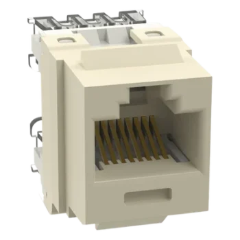 Conector Jack Keystone / Cat 6 / 8P8C / Terminación 110 / Marfil / -10°C a 65°C / 250 MHz