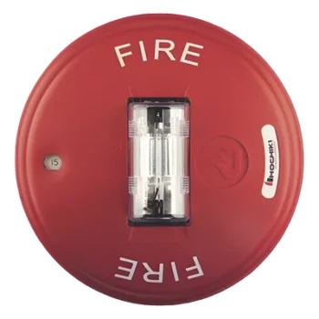 Estrobo-Sirena de Techo / 15-150 cd / 16-33 VCC / 6" x 2.6" / UL 464 y UL 1971 / Rojo