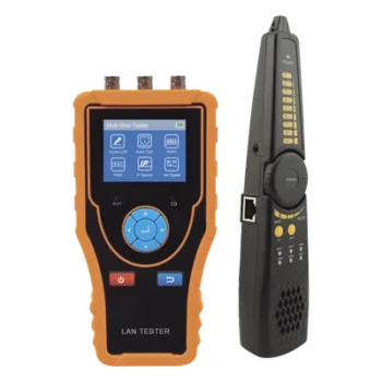 Probador de Red y Cables / Pantalla TFT-LCD 2.4 pulgadas / Medidor de Video Coaxial HD / TDR hasta 1.2 km (3,937 pies) / Prueba PoE / Rastreador UTP/BNC