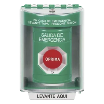 Botón Multipropósito / Salida de Emergencia / Girar para Reset / 2 Relevadores NO/NC / Interior-Exterior / Policarbonato