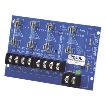 Módulo de Distribución de Energía / 4 Salidas Protegidas / 12-24 Vcc 10 A / 24-28 Vca 12 A / Fusibles 3.5 A