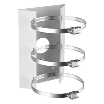 Soporte de Montaje en Poste / Ajustable / Interior y Exterior / Carga 10 kg (22.05 lb) / 240 mm (9.45 in)