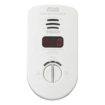 Alarma de CO enchufable 120 V CA / Pantalla digital PPM / Batería de litio sellada 10 años / Sensor electroquímico / Enchufe giratorio / Paquete de 3