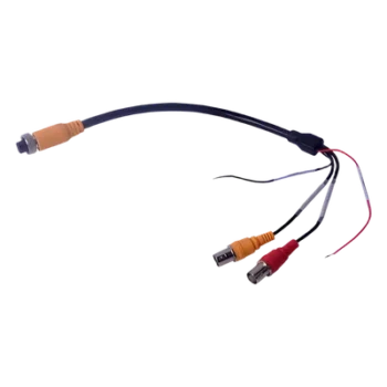 Cable Adaptador para MDVR / Conector Aviación 4 Pines a BNC / Video, Audio y Alimentación / 40 cm (15.7 in)