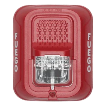 Lámpara Estroboscópica de Pared / Xenón de Alta Eficiencia / Nivel de Candelas Seleccionable / Diseño Compacto / Rango de Voltaje Ampliado