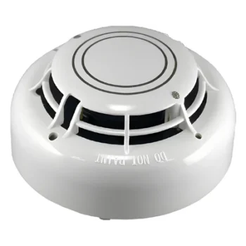 Sensor Fotoeléctrico de Humo y Temperatura / Direccionable / Bajo Perfil 5.08 cm (2 in) / Compensación Automática por Suciedad / LED de Alimentación y Alarma