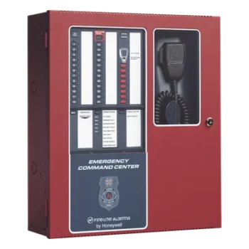 Centro de Comando de Emergencia / 50 W Ampliable a 100 W / 8 Circuitos de Entrada / 14 Mensajes Grabados / Micrófono Supervisado / Listado UL 2572 y UL 864