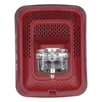 Bocina con estrobo / Pared / 25-70.7 Vrms / 15-185 cd / 400-4000 Hz / UL 1480-1971 / Serie L