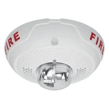 Bocina-estrobo de techo / Doble voltaje 25-70.7 Vrms / Candela 15-177 cd / 400-4,000 Hz / Serie L