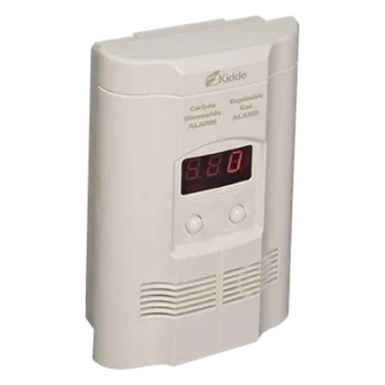 Alarma combinada CO/gas explosivo / conexión 120 Vca / respaldo pila 9V / sensor electroquímico CO / sensor óxido de metal gas / pantalla digital / paquete de 2