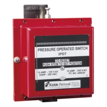 Switch operado por presión / 3PDT / 15 A @ 125 VAC / 10 A @ 250 VAC / 3/4 HP @ 250 VAC / conexión 1/2" NPT hembra / ECS-500, ADS, FE-13, CO2