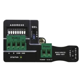 Adaptador Modbus RS-485 para usar con detectores de la serie 6 de Macurco