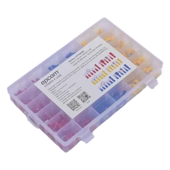 Juego de Terminales / 580 Piezas / AWG 22-10 / Forro Termoestable / Caja Organizadora