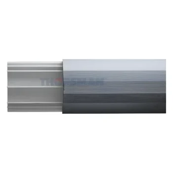 Ducto de Media Caña / Base PVC y Tapa Aluminio / 2.5 m (8.2 ft) de Largo / 90.5 mm x 19.7 mm / NOM-001-SEDE-2005