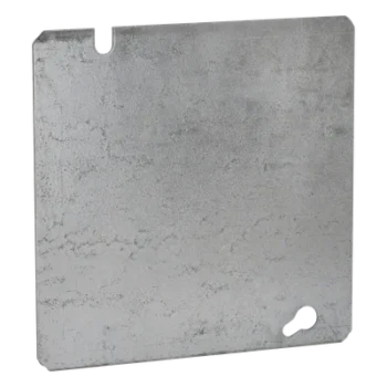 Tapa Ciega Cuadrada / Acero Galvanizado / 4.688 x 4.688 in (119.1 x 119.1 mm) / UL Listed / Troquelada