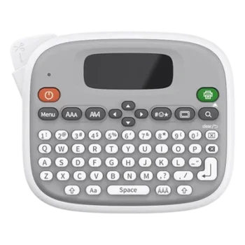 Impresora de Etiquetas Portátil / Térmica 203 ppp / Bluetooth / Pantalla LCD 128x16 / Teclado QWERTY / Ancho 10 mm / USB-C / Batería AAA