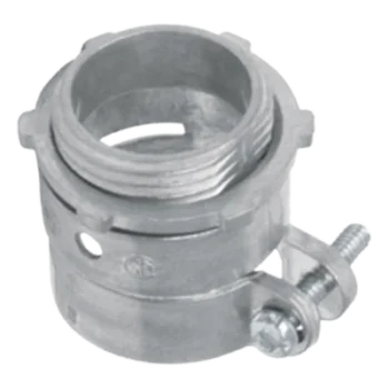 Conector Recto para Tubo Flexible / 3/4" (19 mm) / Diámetro 32 mm / Longitud 36 mm / Acabado Bruñido Brillante / NEMA FB-1 / UL 514B