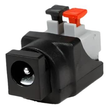 Adaptador de Alimentación DC / Jack 3.5 mm Hembra Polarizado / 12 Vcc / Terminales Push / Calibre 18