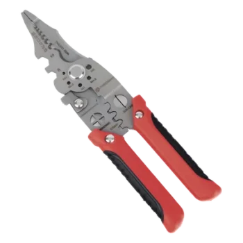 Pinza Multifuncional para Electricista / 9 Funciones / 8.5" (21.6 cm) / Acero de Alta Resistencia / Punta de Precisión