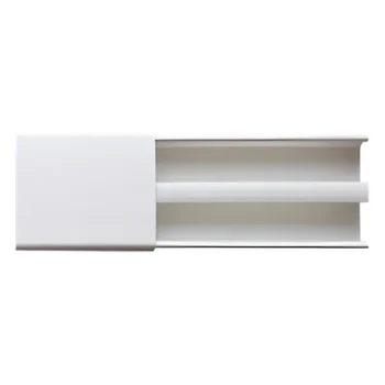 Canaleta de PVC / Dos Vías / 48 x 16 mm / Tramo 2.5 m (8.2 ft) / Auto-extinguible / Resistente UV