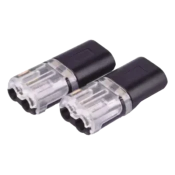 Conectores enchufables / 2 pines / 22-18 AWG / 0.35-0.75 mm² / 25 piezas / -20°C a +80°C