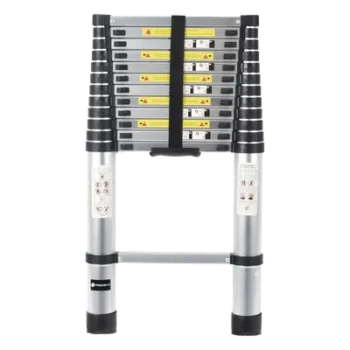 Escalera Telescópica / Aluminio / Altura 3.8 m (12.5 ft) / Carga 150 kg / Plegable 85 cm (2.8 ft) / 13 kg