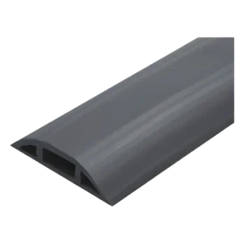 Canaleta flexible / PVC auto-extinguible / Media caña / 2.5m (8.2 pies) / 100kg carga / Área 305mm²