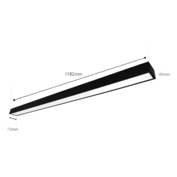 Panel LED Suspendido / 22 W / 1 980 lm / 6 500 K / Ángulo 140° / 127 Vca~60Hz