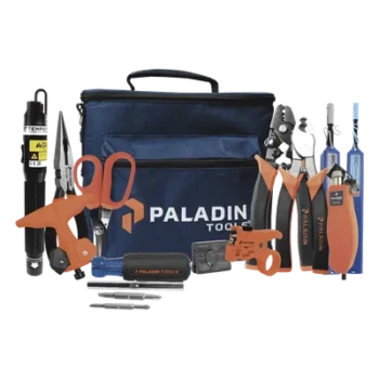Kit de Herramientas para Fibra Óptica / Localizador Visual de Fallos / Desforradora 3 Posiciones / Tijeras Kevlar / Limpieza LC/SC/ST/FC