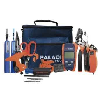Kit de Herramientas para Fibra Óptica / Medidor de Potencia OPM-210 / 6 Desforradoras / Tijeras Kevlar / Limpieza 2.5mm y 1.25mm / Estuche Organizador