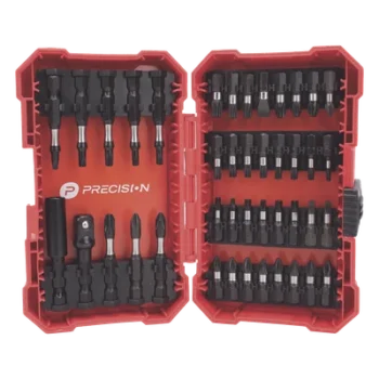 Juego de Puntas para Taladro / 42 Piezas / Entrada Hexagonal 1/4" / Acero S2 / Estuche Resistente a Impactos