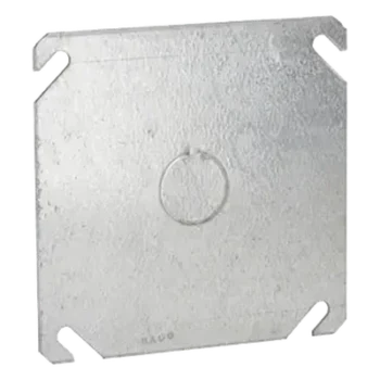 Tapa Cuadrada / Acero Galvanizado / 4 x 4 x 0.063 in / Entrada 1/2 in / UL Listed / Caja 4 in
