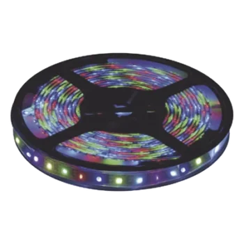 Tira LED Multicolor / 5 m (16.4 ft) / IP65 Exterior / 22 W / 900 lm / 12 V CD / Transformador requerido
