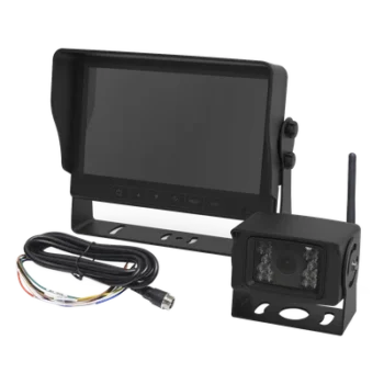Cámara de Reversa Inalámbrica / Monitor LCD 7" / Visión Nocturna IR 18 LEDs / IP69K / Expandible a 4 Cámaras