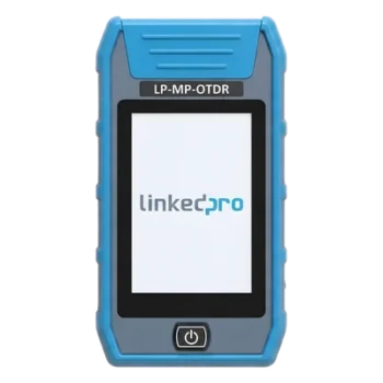 Mini OTDR para Fibra Óptica / Longitudes de Onda 1310nm y 1550nm / Rango Dinámico 24dB/22dB / Alcance de Prueba 80 km (262467 ft) / VFL 10mW / Pantalla Táctil 3.5"