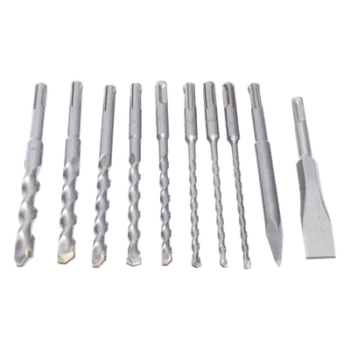 Juego de Brocas y Cincéles SDS PLUS / 10 Piezas / 3/16'' a 9/16'' / 6-1/4'' (158 mm) Largo Estándar