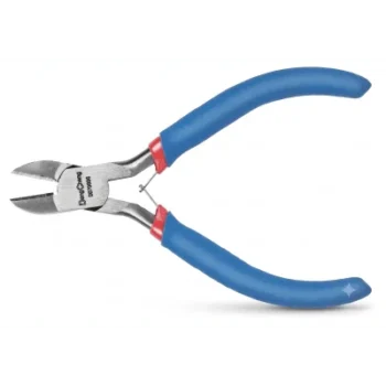 Pinza de Corte Diagonal / 4.5 Pulgadas / Punta Cónica / Mangos Ergonómicos Antideslizantes / Resorte Interno
