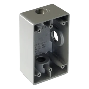 Caja Condulet / 3 Bocas / 3/4" (19.05 mm) NPT / Volumen 275.5 cm³ / Aluminio Diecast / Intemperie / UL-CSA