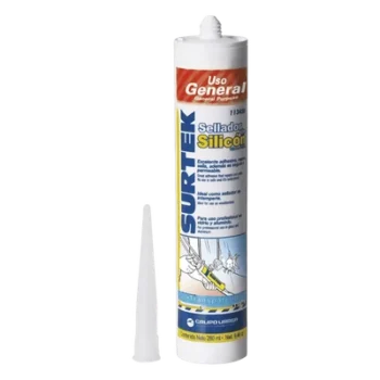 Sellador de Silicona Transparente / Uso General / 280 ml / -40°C a 100°C / Secado 24 h / Humedad