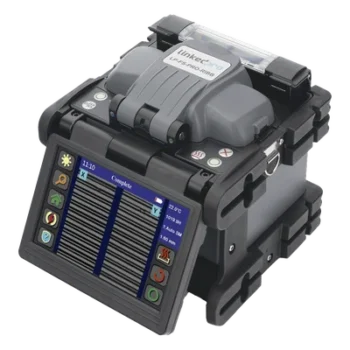 Fusionadora de Fibra Óptica / Ribbon 12 Hilos / Alineación por Núcleo / 6 Motores / Empalme 5 s / Pantalla Táctil 5" / IP54