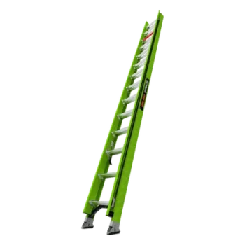 Escalera de Extensión / Aluminio + Fibra de Vidrio / 8.5 m (27.9 ft) / Capacidad 136 kg / Peso 24.31 kg / Escalones Antifatiga / Sistema de Polea Reducido
