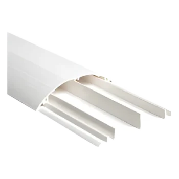 Ducto Media Caña / PVC Autoextinguible / 90.5 x 19.7 x 1220 mm / Área Interna 511.68 mm² / -20°C a +85°C / NOM-001-SEDE-2005