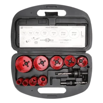 Juego de Brocas Sierra / 9 Piezas / 3/4" a 2-1/2" / Bi-Metal HSS / Profundidad 40 mm / Estuche PVC